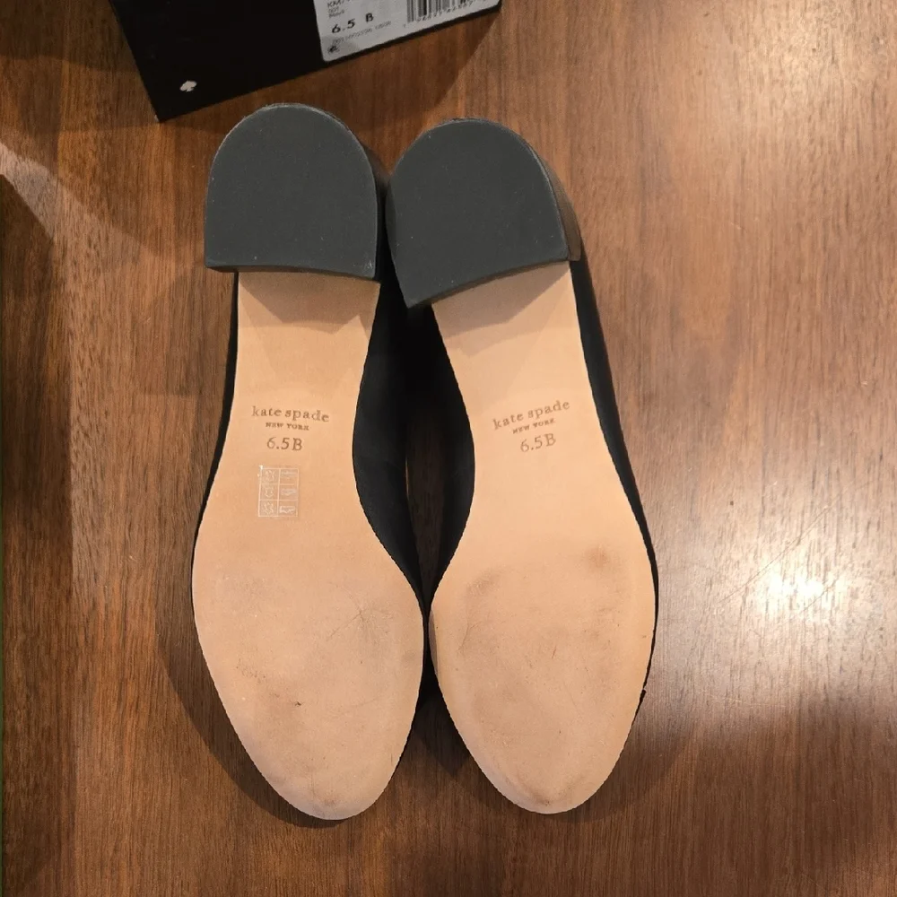 NEW Kate Spade Black Deco Bow Ballet Pumps - Picture 12 of 13